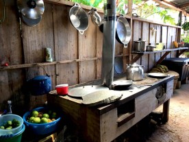 stove and kitchen